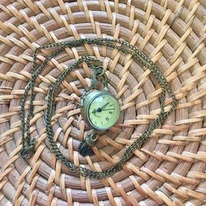 Steampunk watch pendant necklace